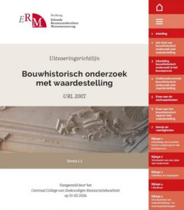 URL 2007 'Bouwhistorisch onderzoek met waardestelling'